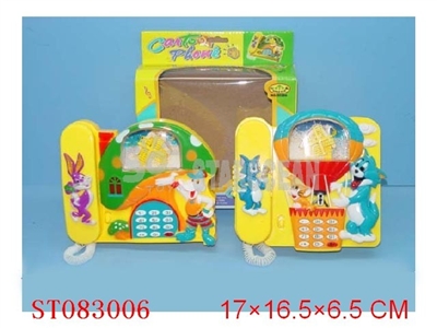 CARTOON PHONE W/MUSIC(2) - ST083006
