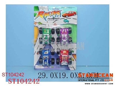 4IN1 PULL BACK CAR - ST104242
