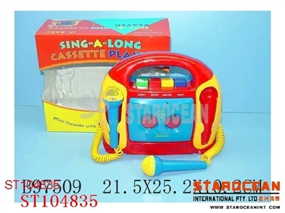 CASSETTE PLAYER W/MICROPHONE - ST104835