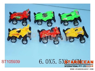 PULL BACK 4W CAR(6) - ST105939