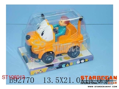 FRICTION CARTOON CAR W/MAN - ST106013