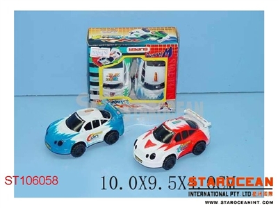2PCS PULL BACK CAR - ST106058