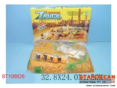 PULL BACK TRUCK CONSTRUCTION SET - ST106626