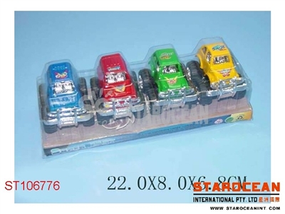 4IN1 PULL BACK CAR - ST106776