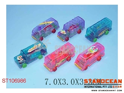 6PCS PULL BACK CAR - ST106986