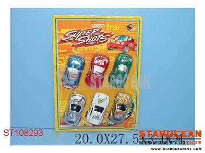 6IN1 PULL BACK CAR - ST108293