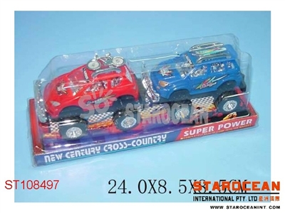 2IN1 PULL BACK CAR - ST108497
