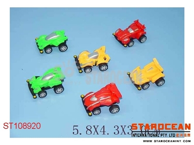 6PCS PULL BACK RACE CAR - ST108920