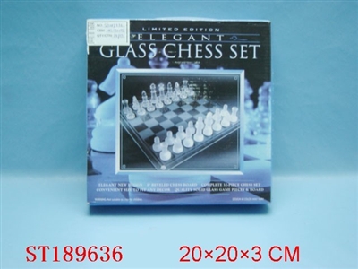 GLASS CHESS SET - ST189636