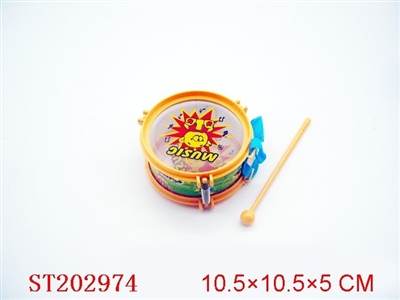 4寸实色爵士鼓（透明彩色图案） - ST202974
