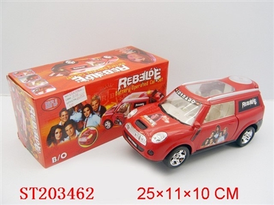 B/O CAR,BUMP AND GO,SPANISH MUSIC,WITH LIGHT,DOOR OPEN - ST203462