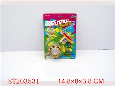METALIZED WINDING UP SPINNING TOP WITH MUSIC(8 STYLES ASSOR - ST203531