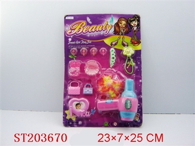 B/O HAIR DRYER WITH DECORATIONS - ST203670