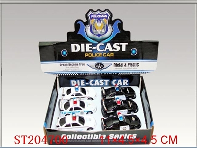 DIE-CAST POLICE CAR (6PCS) - ST204700