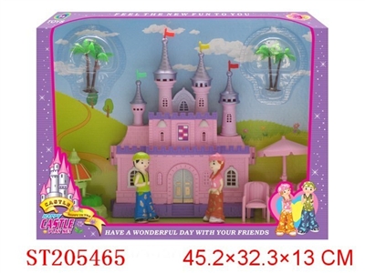 PINK CASTLE WITH LIGHTS AND MUSIC - ST205465