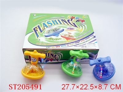 WINDING UP FLASH SPINNING TOP WITH MUSIC - ST205491