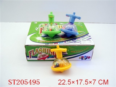 WINDING UP FLASH SPINNING TOP WITH MUSIC - ST205495