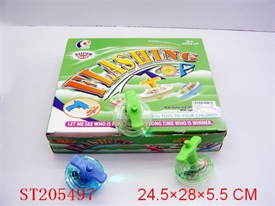 WINDING UP FLASH SPINNING TOP WITH MUSIC - ST205497