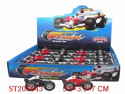 PULL-BACK DIE-CAST F1 FORMULAR CAR (12PCS) - ST205543