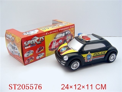BUMP & GO B/O POLICE CAR WITH LIGHT AND SOUND - ST205576