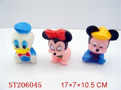 SOFT PLASTIC MICKEYMOUSE(3 STYLES ASSORTED) - ST206045