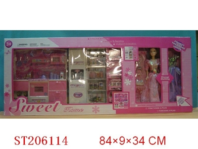 STYLISH KITCHEN SET WITH DOLL - ST206114
