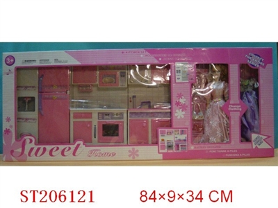KITCHEN SET WITH DOLL - ST206121