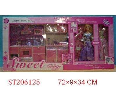 STYLISH KITCHEN WITH DOLL - ST206125