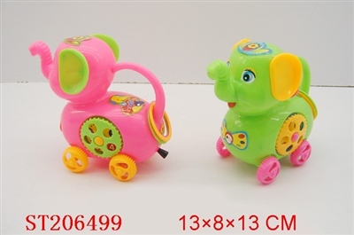 PULL LINE ELEPHANT (3 COLORS ASSORTED) - ST206499