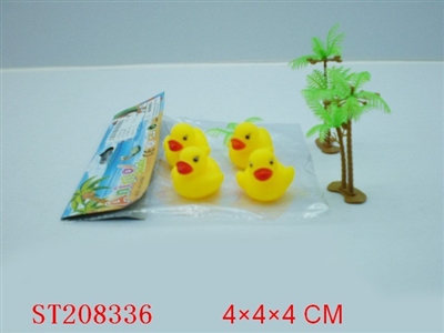 4 PCS PORCELAIN ENAMEL TOYS DUCK - ST208336
