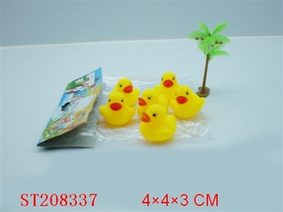 6 PCS PORCELAIN ENAMEL TOYS SMALL DUCK - ST208337