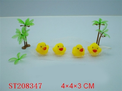 4 PCS DUCK PORCELAIN ENAMEL TOYS - ST208347
