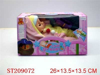 12INCH SLEEPING DOLL WITH IC AND LIGHT - ST209072