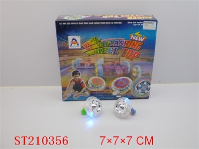 SPINNING TOP WITH LIGHTS AND EMITTER(24PCS) - ST210356