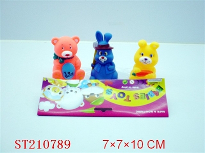 SOFT-PLASTIC TOY ANIMAL(3PCS) - ST210789
