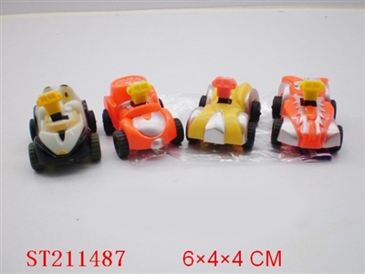 PRESSURED CARTOON CAR (4 STYLES ASSORTED) - ST211487