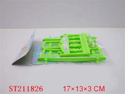 DOLL BED (3 COLORS ASSORTED) - ST211826