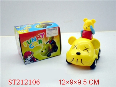 FRICTION CARTOON RAT (3 COLORS ASSORTED) - ST212106