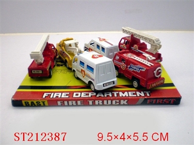 PULL-BACK PUMPER (6PCS 6 STYLES ASSORTED) - ST212387