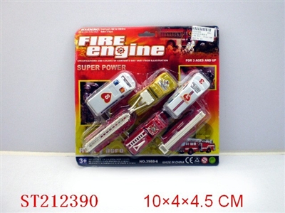 PULL-BACK PUMPER(6PCS 6 STYLEA ASSORTED) - ST212390