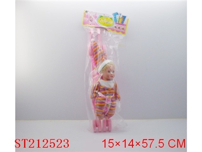 14INCH DOLL WITH IC & IRON STROLLER - ST212523
