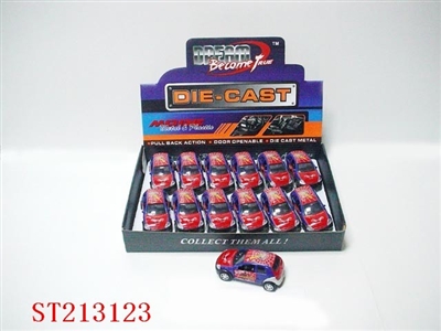 PULL-BACK METAL CAR WITH SPIDER MAN (12PCS) - ST213123