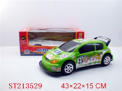 BUMP & GO B/O CAR WITH LIGHT AND MUSIC (GREEN,RED,BLACK) - ST213529