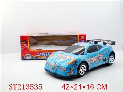 BUMP & GO B/O CAR WITH LIGHT AND MUSIC(BLUE,BLACK,RED) - ST213535
