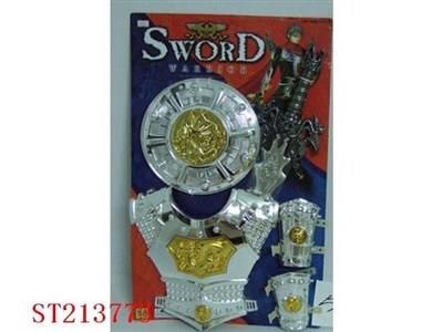 PLATED PLASTROD ,SWORD,SHIELD AND CUFFS - ST213773