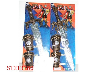 BRONZE-COLOURED SWORD AND CUFFS - ST213780