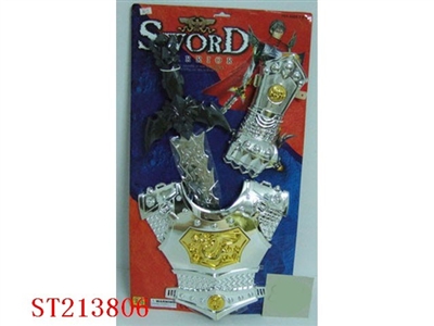 PLATED SWORD ,PLASTRON AND PLATED HAND - ST213806