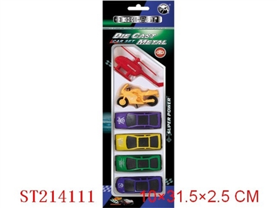 METAL CAR (6PCS) - ST214111