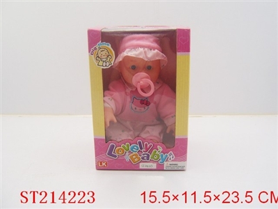 DOLL WITH 6 SOUND IC ( 2 COLORS ASST) - ST214223