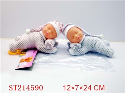 10INCH SLEEPING DOLL WITH IC - ST214590
